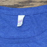 Tultex Womens Vintage Round Neck Stretch T-Shirt Tee 166b748cad837b Royal Blue M