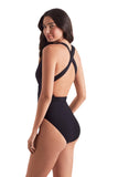 Mimi Flamingo Soleil Solids Wren One Piece Swimsuit 900050241 Black 12
