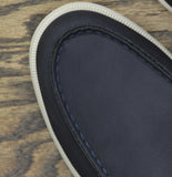 Goodfellow & Co Mens Alfred Slip On Faux Leather Sneaker Loafers Navy Blue 9