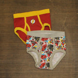 Marvel Lot of 2 Boys Superhero Briefs Underwear Gray / Red 6