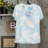 Christopher & Banks Womens French Terry Short Sleeve Shirt 1574