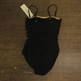 Gottex Womens Standard Onyx Bandeau One Piece Swimsuit OO070R Black Gold 8