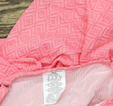 Swim Solutions Womens Textured Underwire Tankini Top Swim 806766 Guava Pink 16