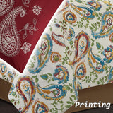 Nanshing Autumn Paisley 7-Piece Queen Comforter Set Bedding Ivory Multi Queen