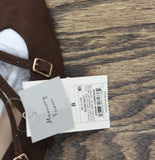 A New Day Womens Twiggy Multi Buckle Mini Heel Flats 94303759 Brown 8M