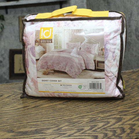 Intelligent Design Romantic Floral & Paisley 3-Piece Pink Floral Full / Queen