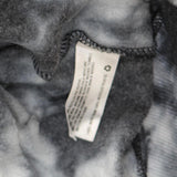 Wild Fable Womens Full-Zip Fleece Hooded Sweatshirt Black Tie Dye L