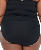 Ralph Lauren Womens Plus Size Beach Club High Waist Bikini Bottom Black 22W