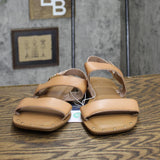 Universal Thread Women's Becca Studded Ankle Strap Sandals Tan Brown 8.5W