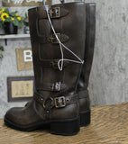 Wild Fable Womens Rebel Tall Moto Buckle Boots 90366583 Brown 7.5M