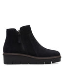Clarks Women's Airabell Zip Ankle Boot 26163310 Black Suede 7M
