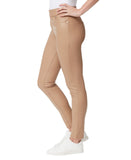 Gloria Vanderbilt Avery Faux-Leather Pull-On Leggings Bucksin Beige Brown 10