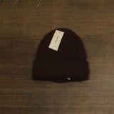 On 34th Womens Solid Brushed Beanie Cuffed Wool Blend MO1542505 Chocolate Brown