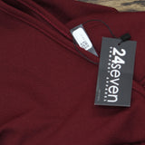 24seven Comfort Apparel Womens Plus Size High Low Party Dress Burgundy Red 3X