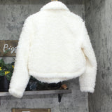 Universal Thread Faux Shearling Full Zip Side Pocket Jacket Cream Off White S