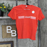 American Apparel Kids Girls Vintage Clif Bar Graphic T-Shirt Tee Red L