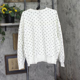 Zoe+Liv Womens Paris Fleece Graphic Pullover Sweatshirt 94987245 White Multi 2XL
