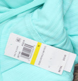 Salt + Cove Juniors Double Keyhole One-Piece Swimsuit 807149 Aqua Blue Green M