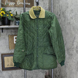 Lavenham Mens Vintage England Quilted Nylon Coat Jacket Green See Measurements