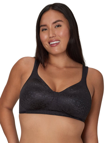 Playtex Womens 18 Hour Ultimate Lift & Support Wireless Bra Black Animal 38C