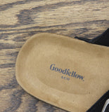Goodfellow & Co Saul Suede Two Band Sandals 94809737 Black 9