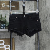 Wild Fable Womens Distressed Low Rise Jean Shorts 166f4cda0f03ce Black 00