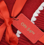 On 34th Womens Ribbed Beanie Gloves Boxed Set MO9042501 Red