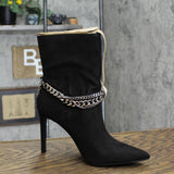 INC Reanna  Pointed Toe Ankle Boots Amputee Replacement Left Shoe Only Black 10M