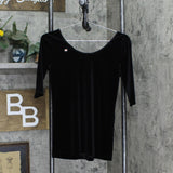 Banana Republic Womens Crushed Velvet Blouse Shirt Top 1667b8350827c2 Black S