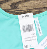 Bleu Rod Beattie Pique Ole Tank One-Piece Swimsuit Tahiti Teal Blue Green 12