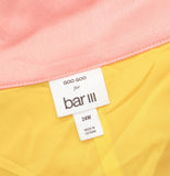 Bar III x Goo Goo with Front Slit and Colorblocked Detail Pink / Yellow 24W