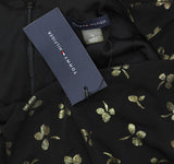 Tommy Hilfiger Fit Flare Waist Tie Printed Ruched-Waist Dress Black / Gold 14