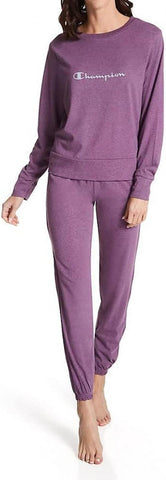 Champion Women's Sleep PJ Pajama Sleep Shirt CSLLSS Midnight Aster Purple M