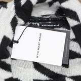 Who What Wear Women's Houndstooth Print Long Sleeve Cardigan WS-232