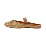 A New Day Ida Woven Raffia Mule Flats 94822385 Beige Brown 9.5M