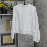 A New Day Women's Crewneck Pullover Sweatshirt 77589895 Gray L