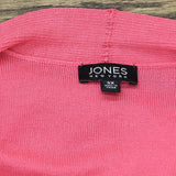 Jones New York Womens Plus Size Long Sleeve Open Front Cardigan Sweater Pink 3X