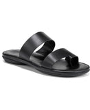 Naturalizer Genn-Drift Flat Sandals Women's Shoes H5634L1 Black 8.5M