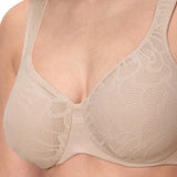 Bali Womens Coolest Smoothing Underwire Minimizer Bra DF4584 Almond Brown 40DD