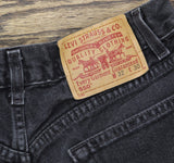 Levi's Baggy Y2K Upcycle Daisy Dukes Denim Shorts Black Wash See Measurements