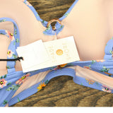 Shade & Shore Women's Lightly Lined Ring Front Bikini Top 76578913