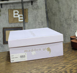 Madden Girl Womens Vivv Block Heeled Sandal Heels VIVV01J1 Bone Paris Brown 8.5M