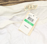 Pink Rose Juniors Side-Slit Handkerchief-Hem Tank Top White L