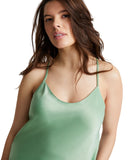 State of Day Womens Crepe De Chine Pajama Sleep Shorts Green M