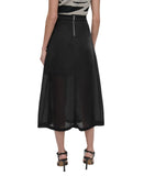 DKNY Womens Organza Cargo Skirt P4BNUWEN Black 12