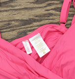 Anne Cole Womens Surplice Underwire Tankini Swim Top MYMT23301 Pink Glow 36C/38B