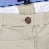 Nautica Jeans Womens Chino Ankle Pants 1784510 Khaki Brown 10