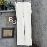 Dg2 Womens Stretch Knit Twill Boot-Cut Jegging 704067 Cream Off White S Tall