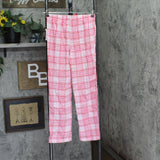 Max and Olivia Pajama Sleep Shirt Pants Headband Set Red Pink Multi XL (14-16)