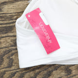 Xhilaration Juniors' Ruffle Strap Bralette Bikini Top 78784734 White XL